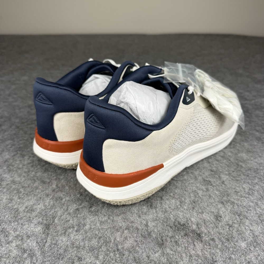 REEF BRAND NEW Shoreline Del Mar Shoes Tan White Navy Red Men's Size 13 - Picture 4 of 9